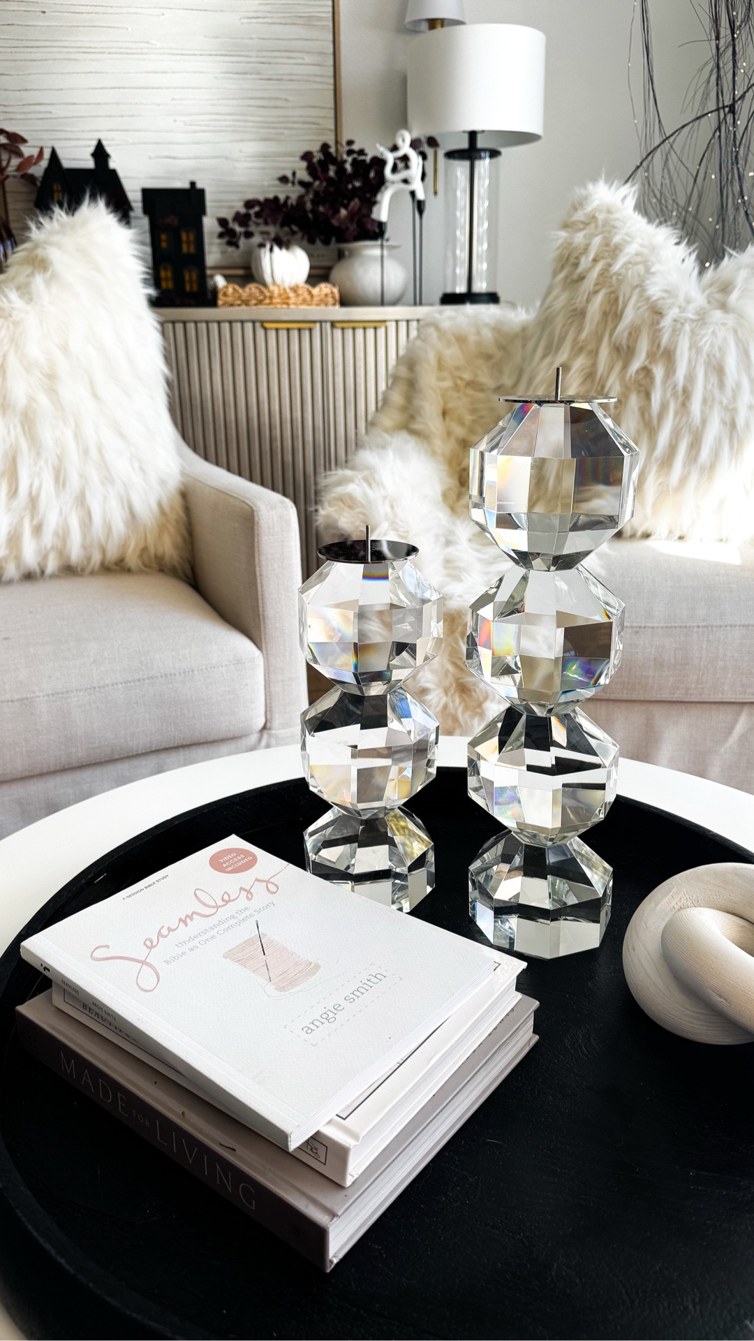 The most beautiful candlesticks, peacock, pillows and throw! So glam! ✨

#LTKSeasonal #LTKSaleAlert #LTKHome