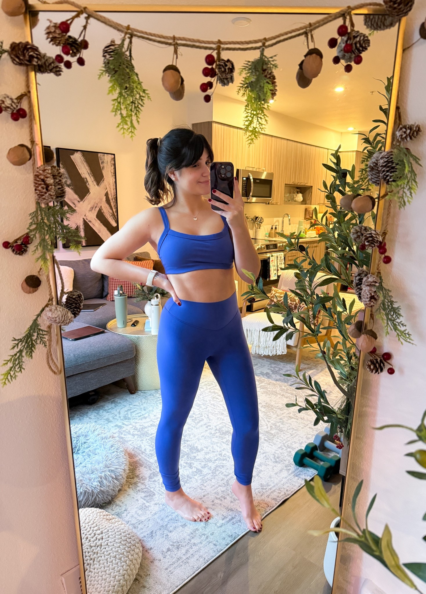 Prioritizing my health this year and doing it in a set that makes me feel cute and confident 💙 This Amazon workout set is officially one of my favorites: comfy, flattering, and actually squat-proof (yes, I’m picky). Wearing small in leggings + medium in the sports bra (34C, sized up). Comes in so many fun colors too! 

#LTKfitnessgoals #LTKActive #LTKFindsUnder50