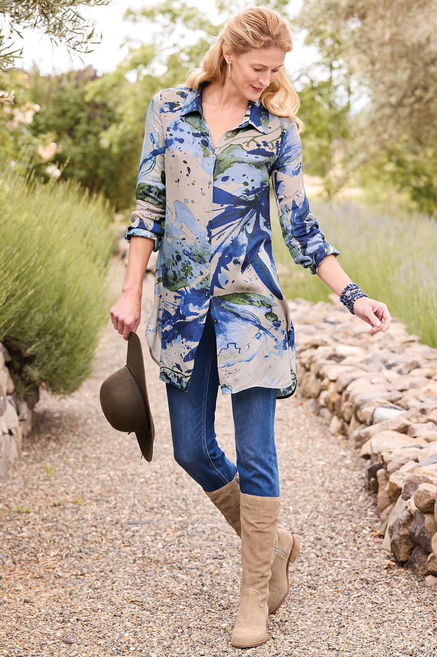 Ultimate Denim Pull-On Slim Leg Jeans | Soft Surroundings