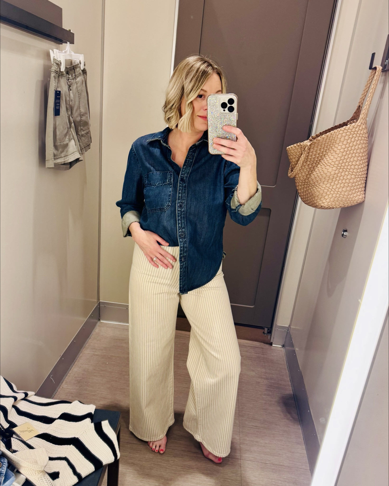 Great transitions for going into Spring. Absolutely love these wide leg sailor pants from Target! They’re a great Zara dupe for a fraction of the price! I’m wearing size 4. I would say they do tend to run somewhat true to size but size up because they may shrink. 


#LTKSeasonal #LTKFindsUnder50 #LTKStyleTip