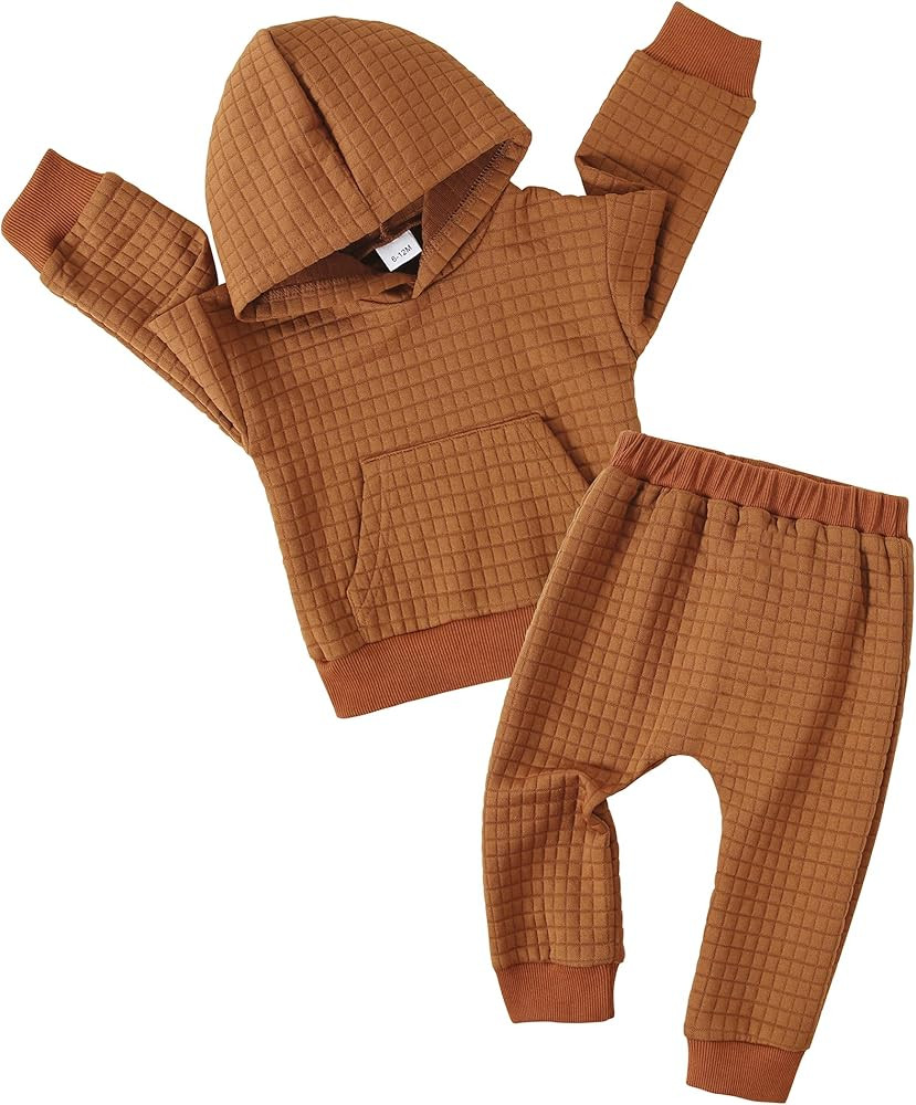 ZOEREA Toddler Baby Boys Clothes Letter Printed Hoodie Sweatshirt Tops+Camouflage Long Pants 2PCS... | Amazon (US)