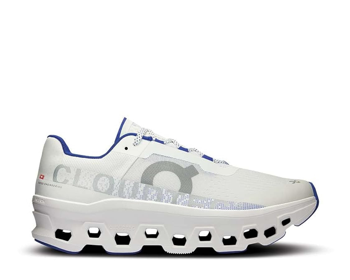 On Women's Cloudmonster 1 Running Shoes, White/Indigo, 6.5 US | Amazon (US)