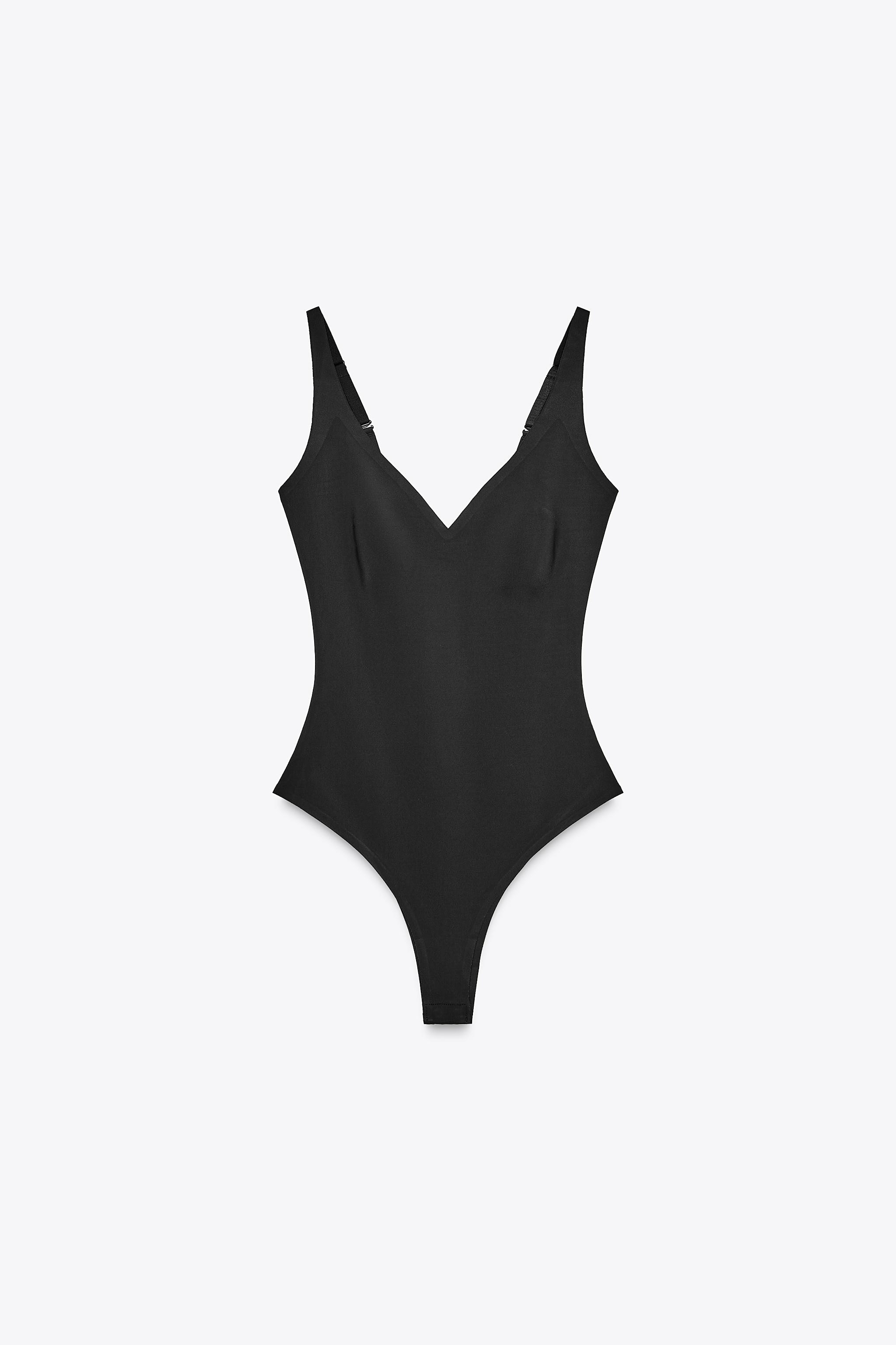 STRAPPY POLYAMIDE BODYSUIT | Zara UK