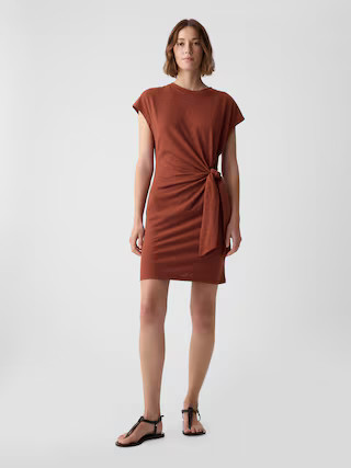 Tie-Knot Mini T-Shirt Dress | Gap (US)