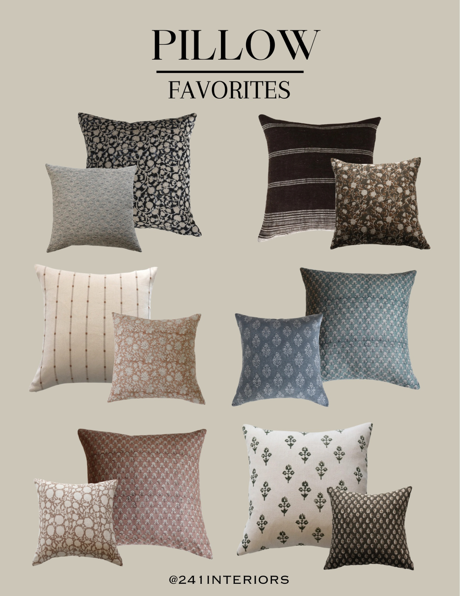 Pillow favorites 

#LTKGiftGuide #LTKhome #LTKsalealert