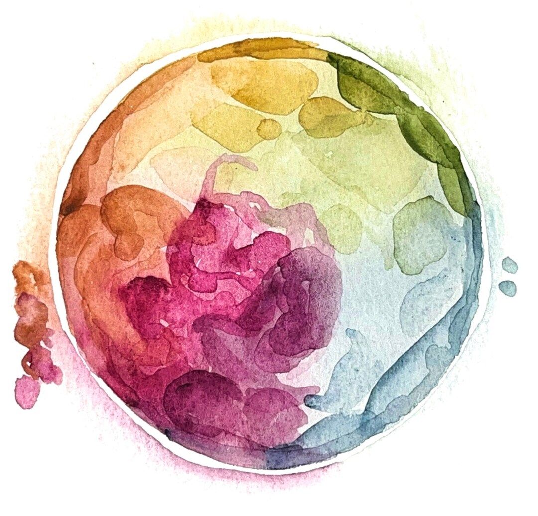 Embryo Watercolor (restocks every MWF at 12pm cst) | Etsy (US)