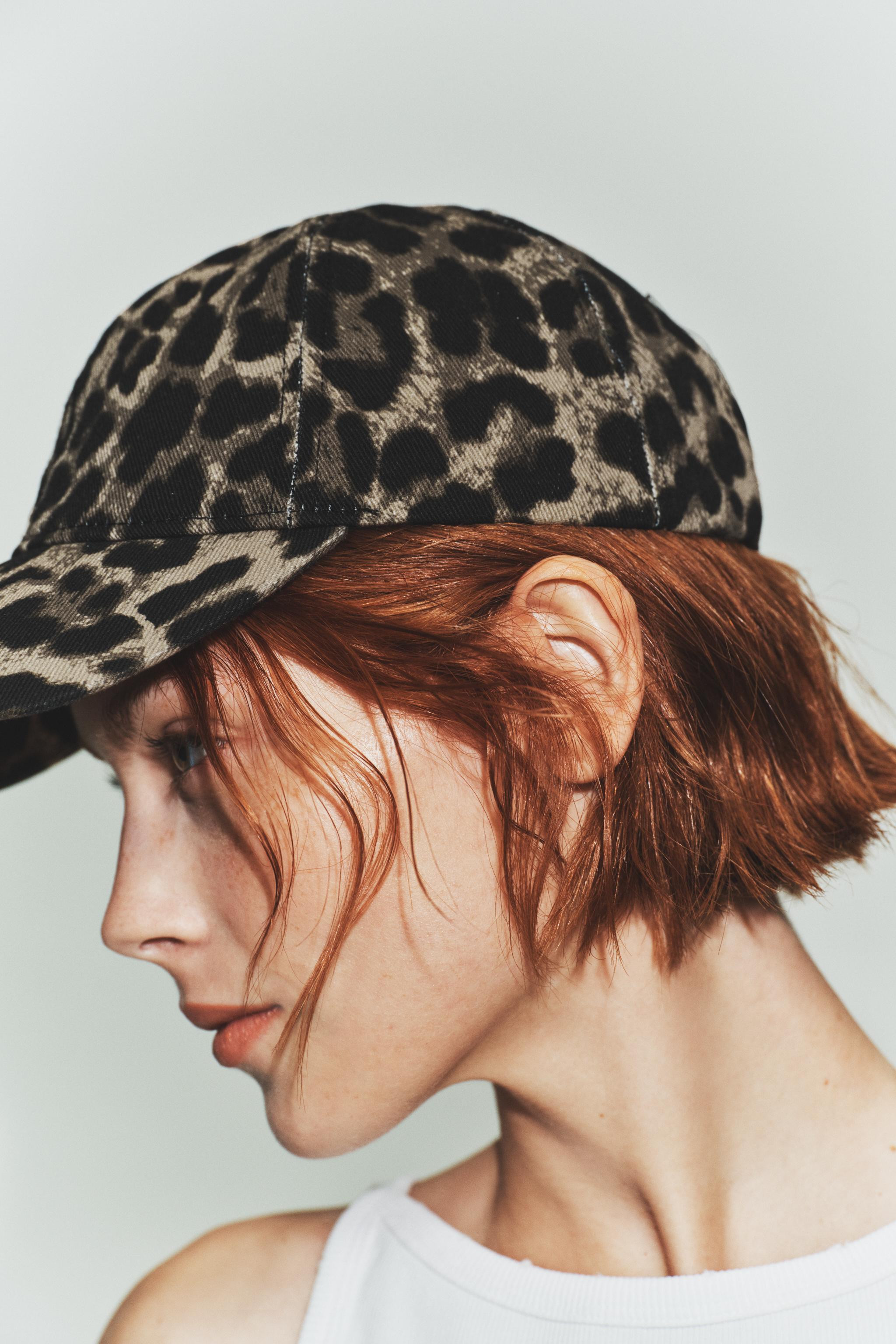 ANIMAL PRINT TWILL CAP | Zara US