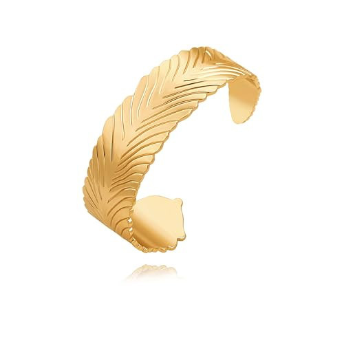 Simple Gold Plated Bangle Bracelets for Women Dainty Gold Cuff Adjustable Bracelet Personalized Cute Bracelets | Amazon (US)