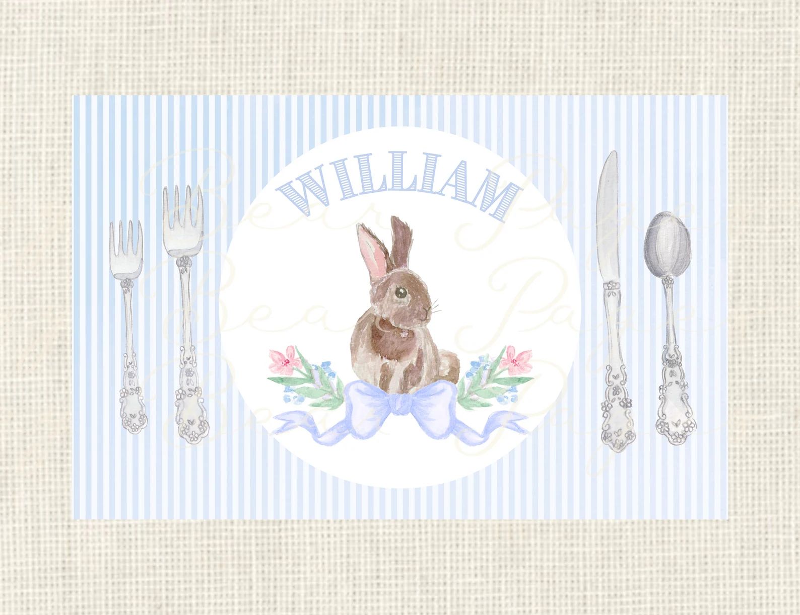 Personalized Easter Place Setting Placemat | Etsy | Etsy (US)