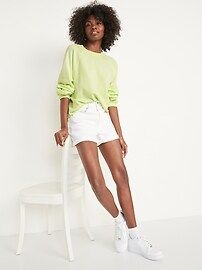 Oversized Vintage Tunic Sweatshirt for Women | Old Navy (US)