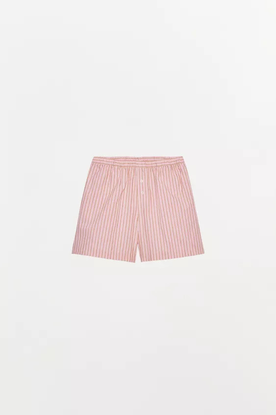 STRIPED SHORTS WITH COTTON | Zara US
