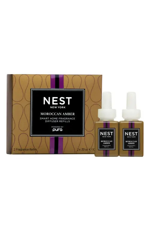 NEST New York x Pura Home Fragrance Diffuser Refill Duo in Moroccan Amber at Nordstrom | Nordstrom