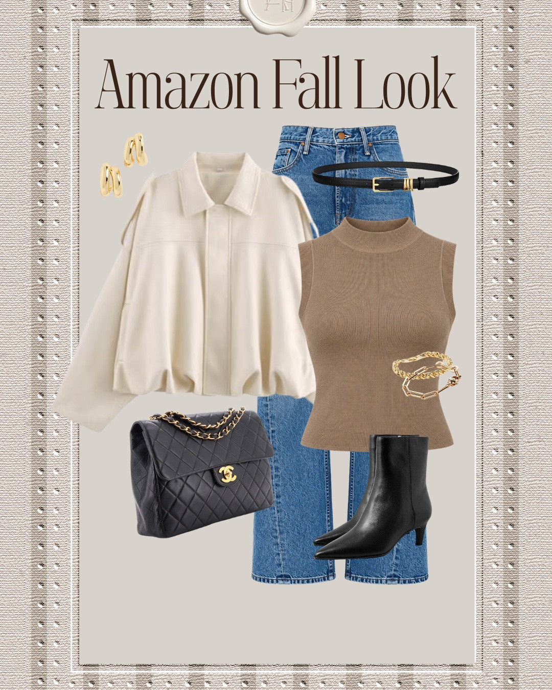 A simple jeans and jacket look for the fall season elevated with chic and timeless accessories! This jacket has been my go to for years—so good I just grabbed this color too!

#LTKgrwm #LTKootd