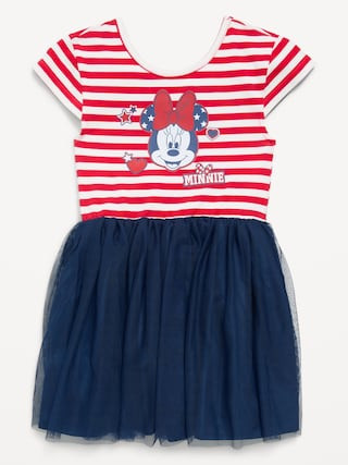 Disney© Minnie Mouse Short-Sleeve Tutu Dress for Toddler Girls | Old Navy (US)