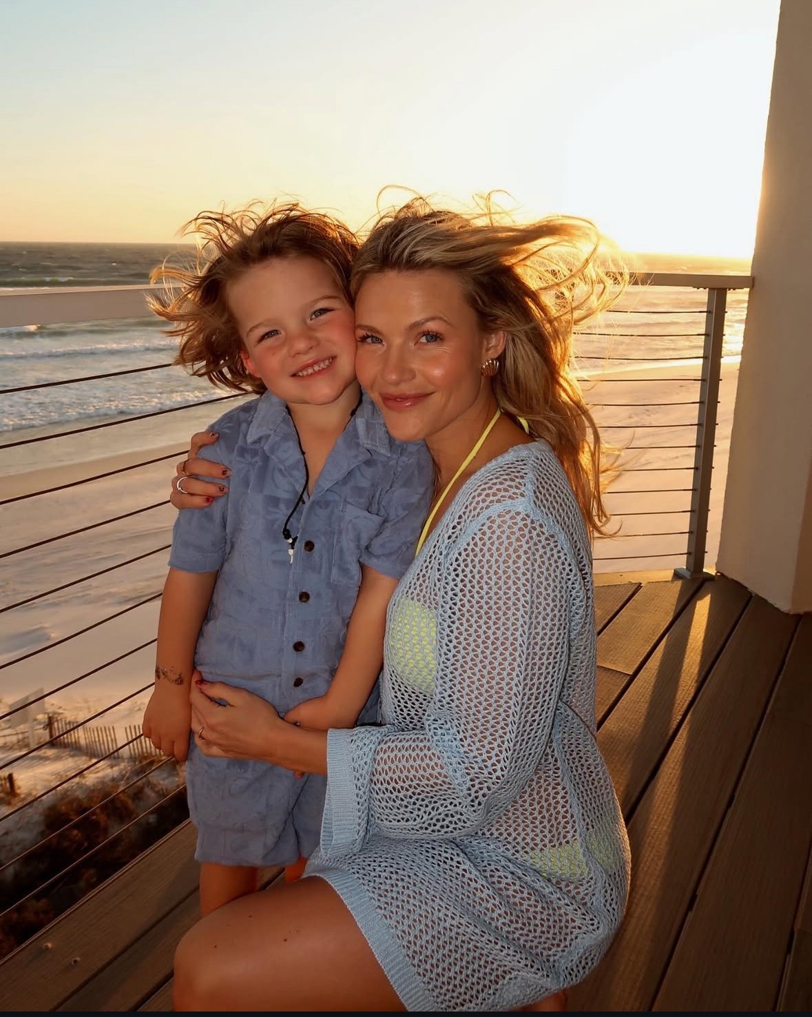 Leo & I at the beach! 

swim l swimwear l cover up 