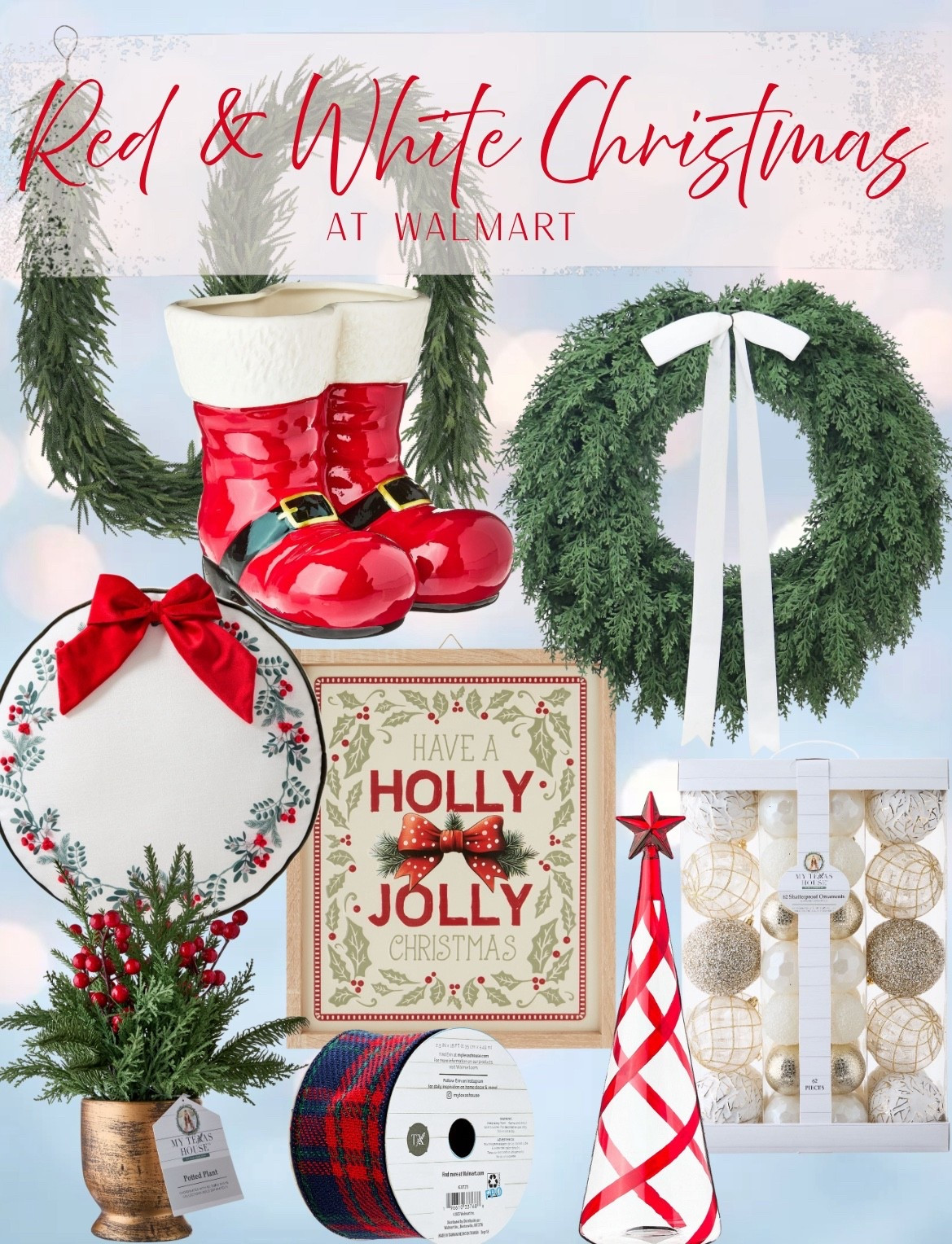 Classic Red & White Christmas Decor at Walmart

#LTKHome #LTKHoliday #LTKSeasonal