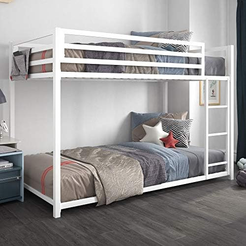 DHP Miles Metal Twin, Furniture for Kids, White Bunk Bed, | Amazon (CA)
