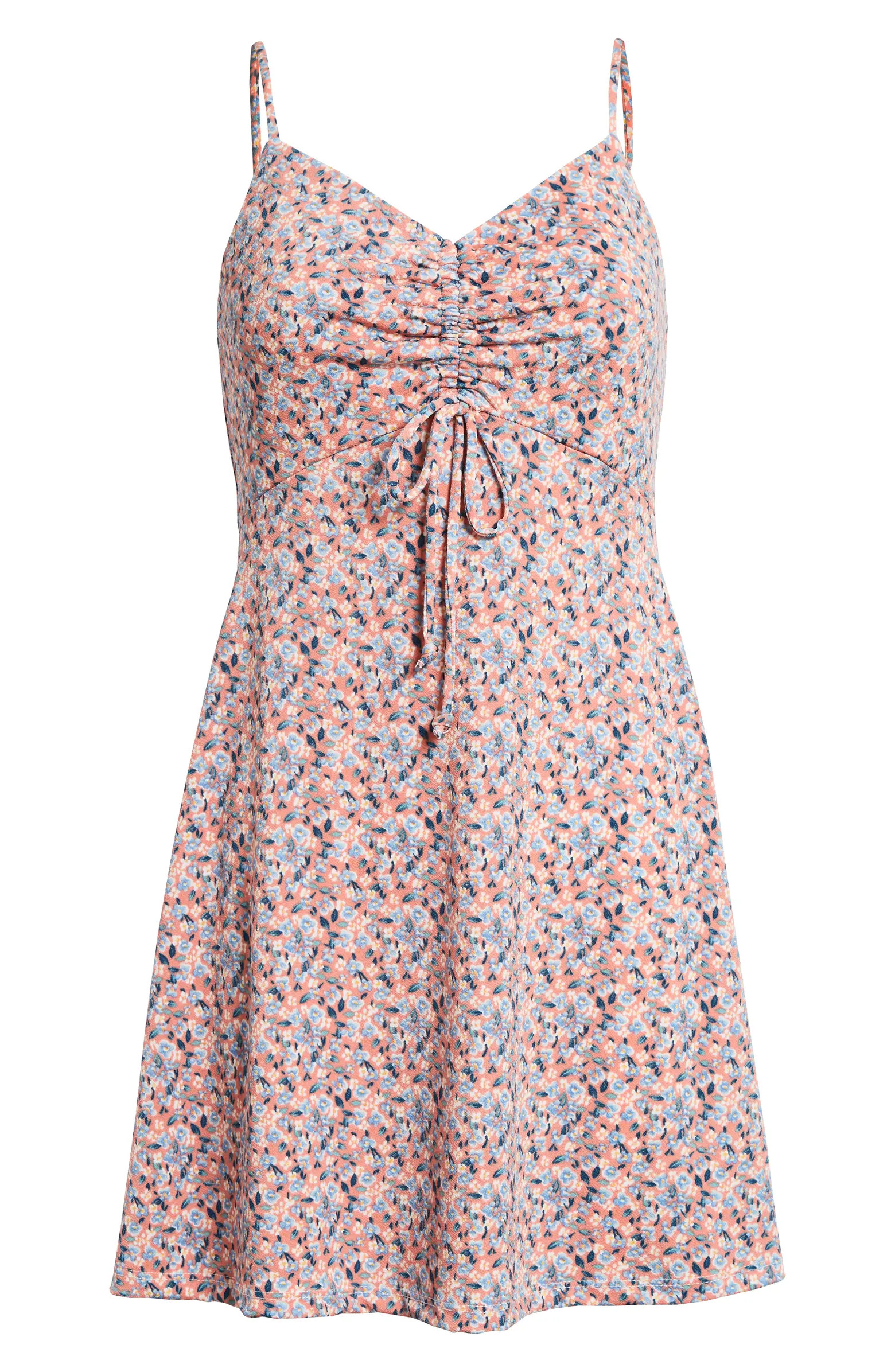 Cinch Bodice Ditsy Floral Minidress | Nordstrom