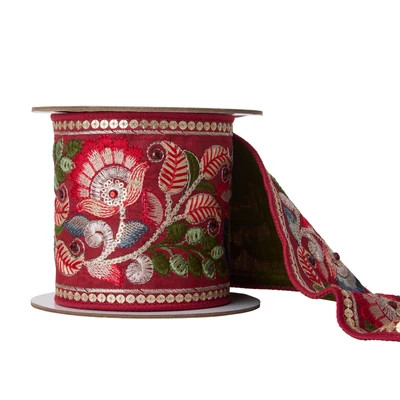 Yuletide Tapestry Ribbon | Cailini Coastal