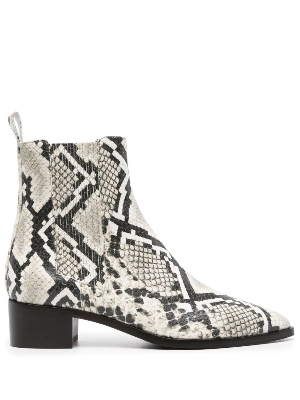Scarosso Olivia 40mm snakeskin-effect boots - Neutrals | Farfetch Global