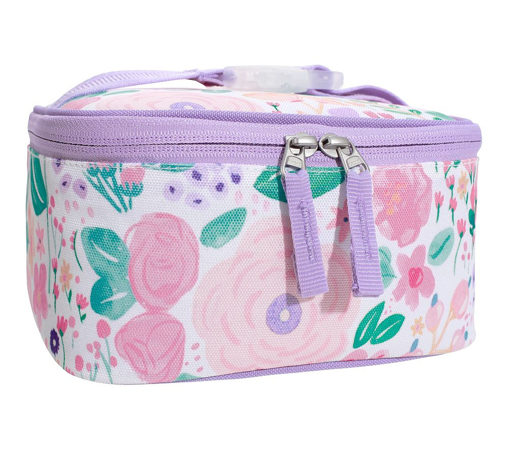 Lavender Floral Blooms Mackenzie RPET Snack Bag | Pottery Barn Kids