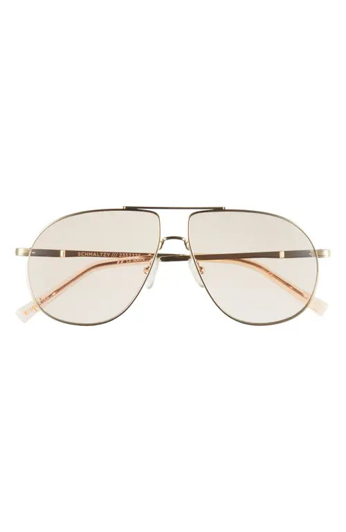 Le Specs Schmaltzy 60mm Aviator Sunglasses in Bright Gold at Nordstrom | Nordstrom