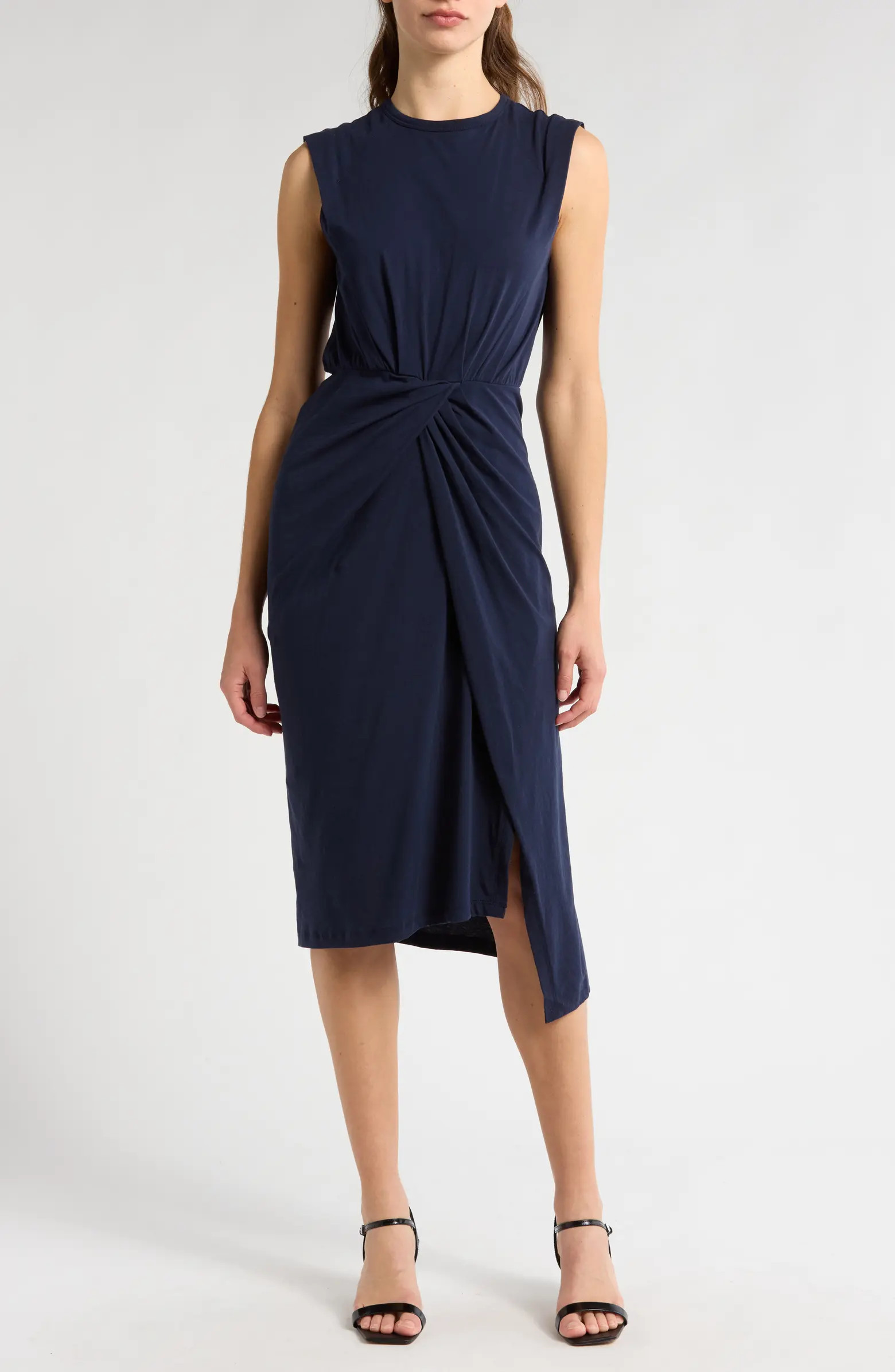 Derek Lam 10 Crosby Landry Sleeveless Twist Front T-Shirt Dress | Nordstromrack | Nordstrom Rack