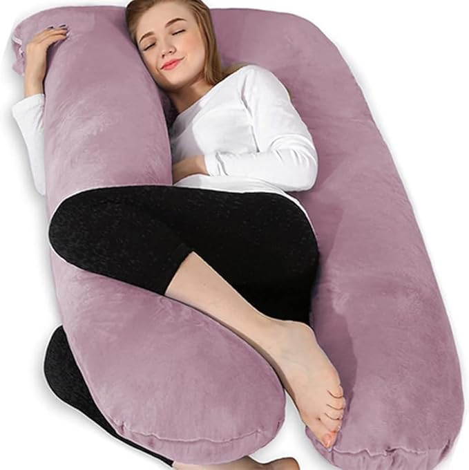 Chilling Home Pregnancy Pillows for Sleeping, U Shaped Maternity Cuddle 55 inch Full Body Long Pi... | Amazon (UK)