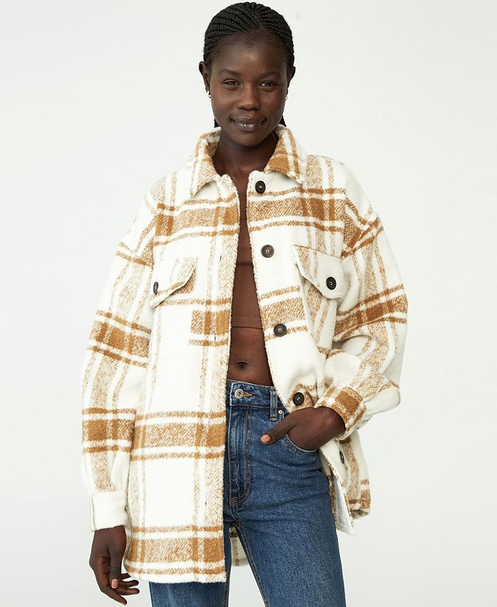 COTTON ON Women's The Shacket Jacket & Reviews - Jackets & Vests - Juniors - Macy's | Macys (US)