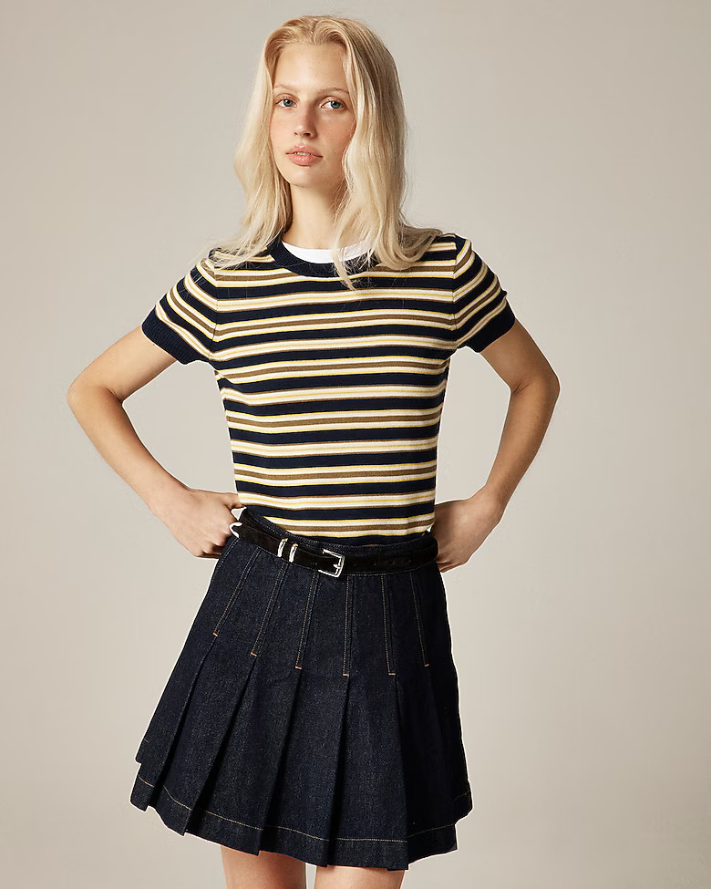 Carolyn sweater-tee in striped merino wool | J. Crew US