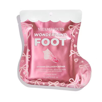 Vitamasques Stocking Stuffer Wonderland Moisturizing Foot Mask - 0.54 fl oz | Target