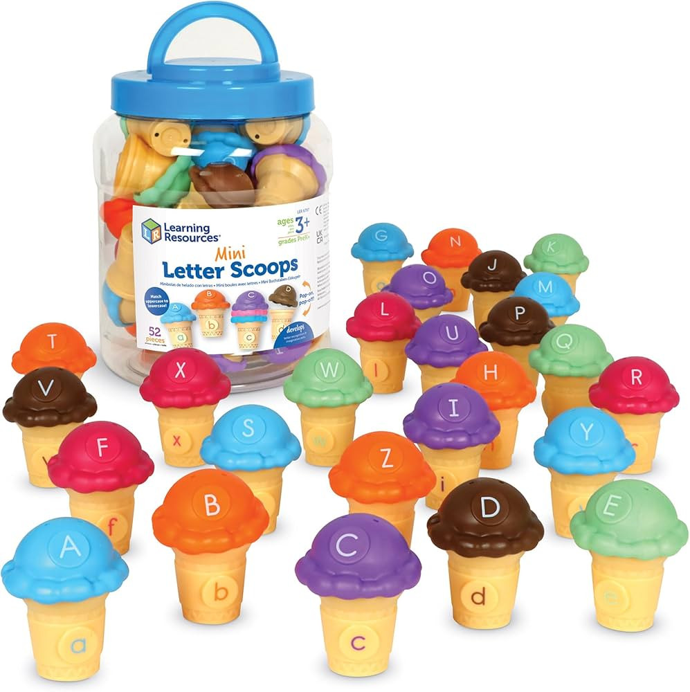 Learning Resources Mini Letter Scoops, 52 Pieces, Ages 3+,Preschool Learning Toys, Stacking Toys,... | Amazon (CA)
