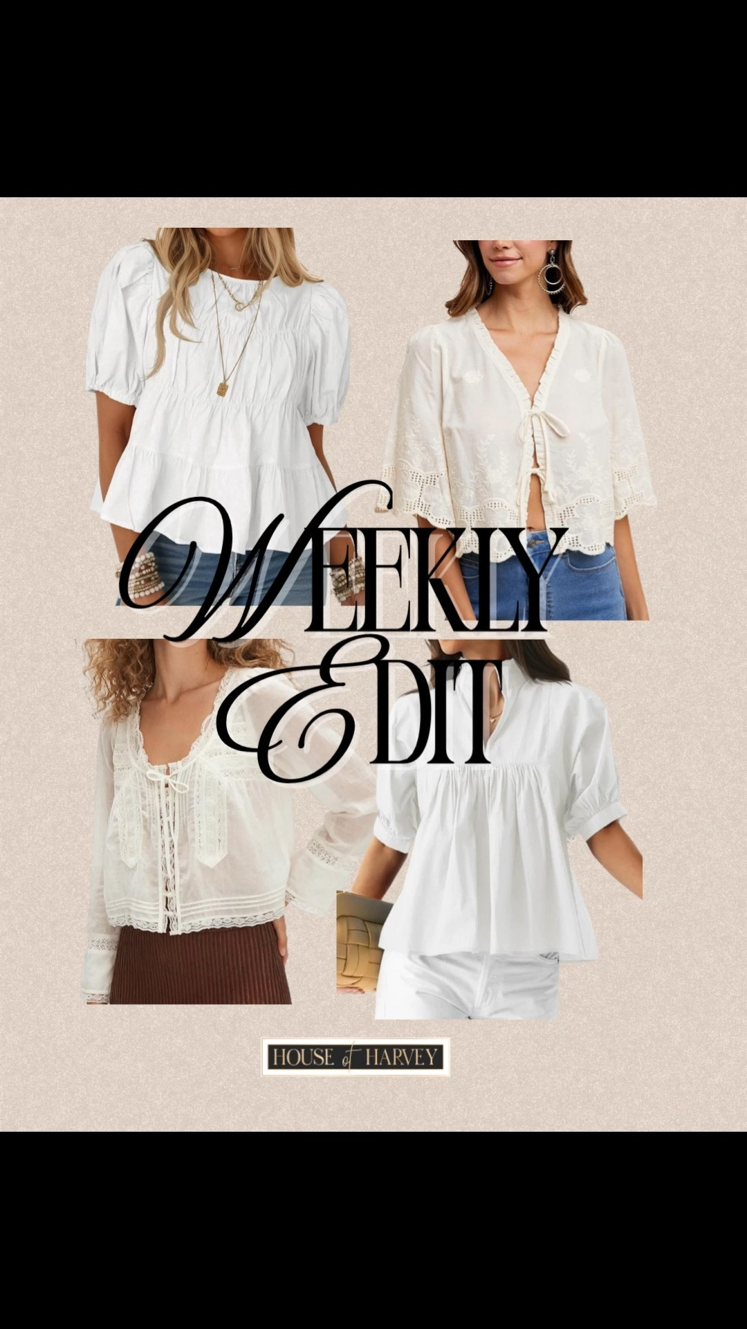WEEKLY EDIT-this week it's all about balancing ease with intention. Relaxed silhouettes, lived-in fabrics, and subtle details that make everyday outfits feel considered. Comfortable without looking casual.
Polished without feeling dressed up. I found the most amazing pieces all under $100 and from Amazon! These white tops are all so chic. Linked⬆️

#Itkcreator #Itkfinds #Itkwatchnow #spring #springfashion #springoutfits #amazon #whitetops

#LTKSeasonal #LTKootd #LTKgrwm