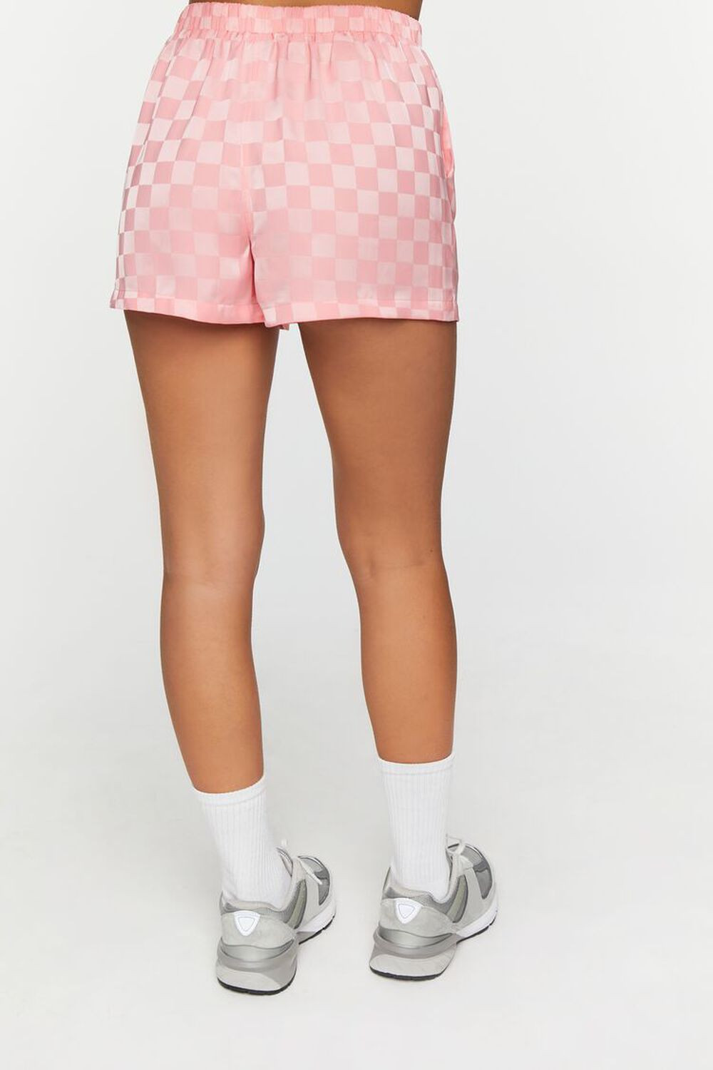 Jacquard Checkered Mid-Rise Shorts | Forever 21 (US)