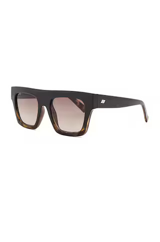 Le Specs Subdimension in Black Tort & Khaki Gradient from Revolve.com | Revolve Clothing (Global)