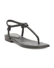 Leather Maycee Flat Sandals | TJ Maxx