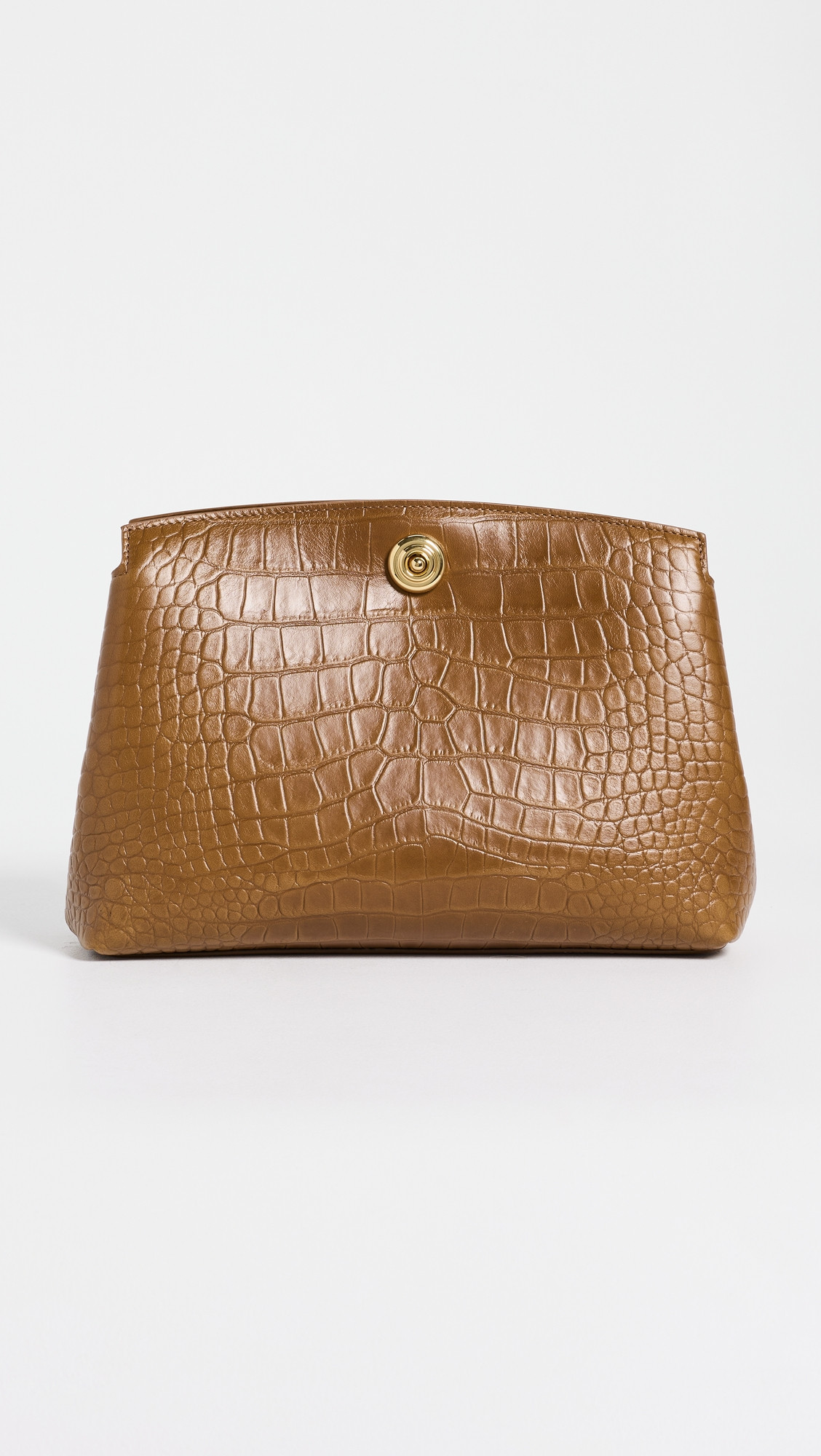 Liffner Pushlock Leather Pouch Nougat Gold Lock One Size | Shopbop