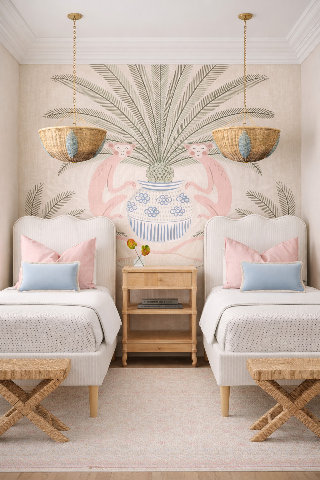 A whimsical Palm Beach twin bedroom from concept to creation. 9 year old me would be jumping up and down over this pretty in pink room! 

 #LTKmomlife #LTKHome #LTKKids