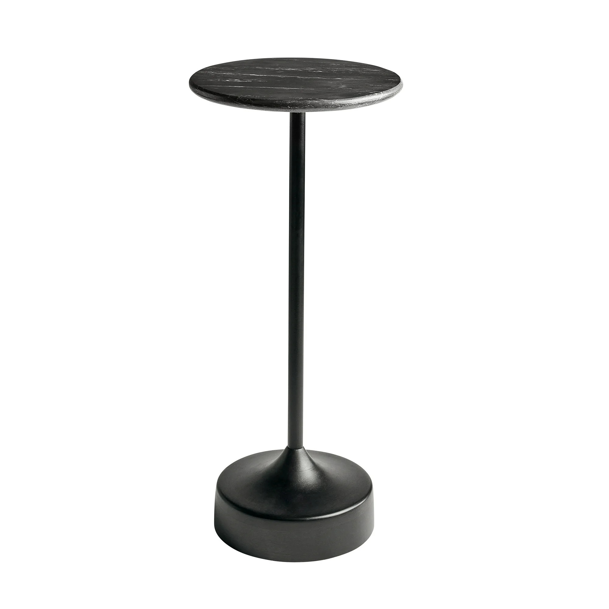 Better Homes & Gardens Aster Marble Drink Table, Black Marble | Walmart (US)