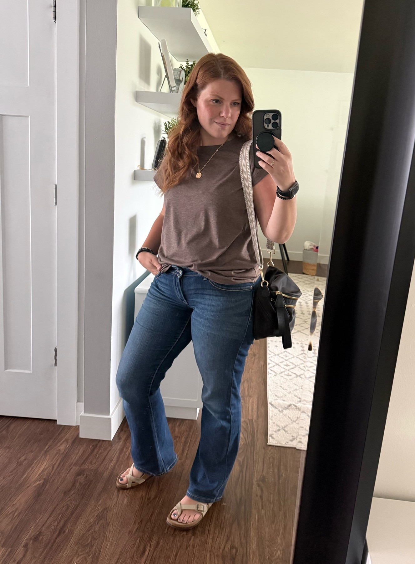Quick easy and comfortable outfit on this raining June day!

#LTKMidsize #LTKgrwm #LTKootd