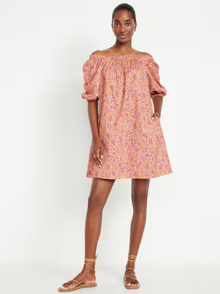 Floral Mini Swing Dress | Old Navy (US)