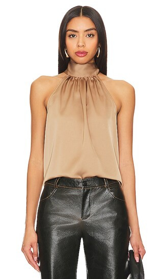 Halter Top in AMPHORA | Revolve Clothing (Global)