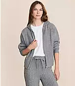 Lou & Grey Cable Hoodie Sweater | LOFT