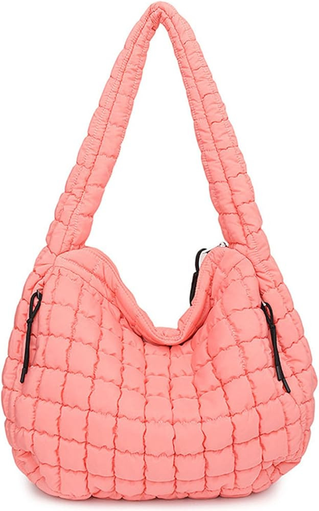 Bagtopia Puffer Tote Bag, Large Quilted Puffer Bag, Lightweight Puffy Quilted Hobo Bag, Soft Shou... | Amazon (CA)