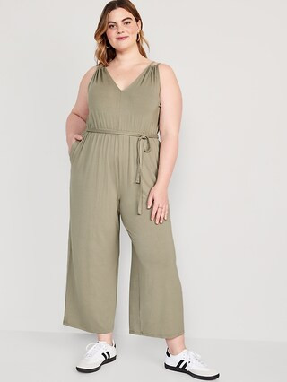 Sleeveless Double-Strap Ankle-Length Jumpsuit for Women | Old Navy (US)