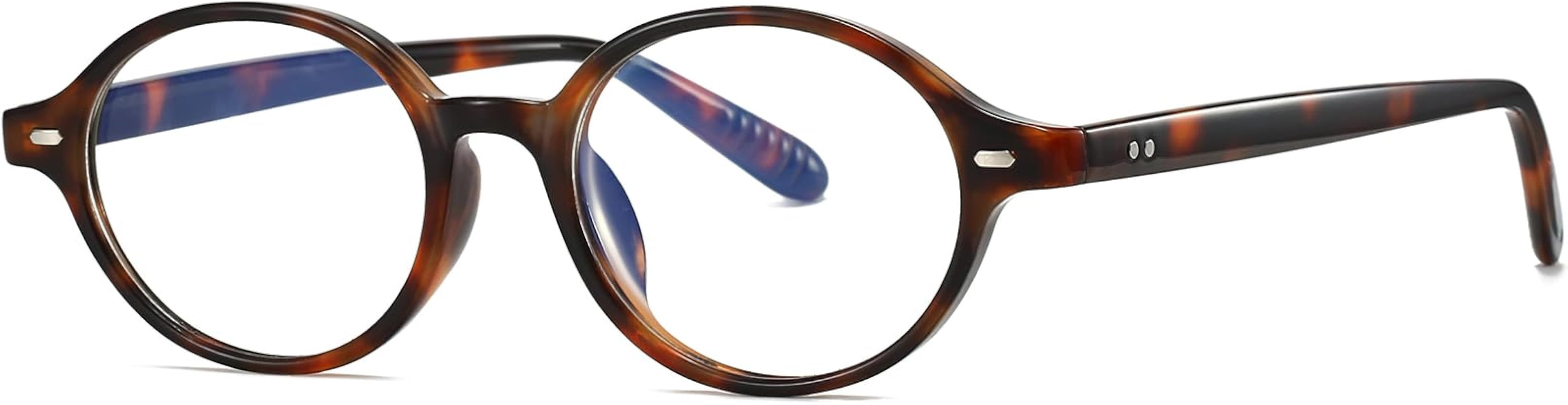 AIEYEZO Retro Round Blue Light Glasses for Women Fashion 90s Vintage Trendy Oval Round Frame Nerd... | Amazon (US)