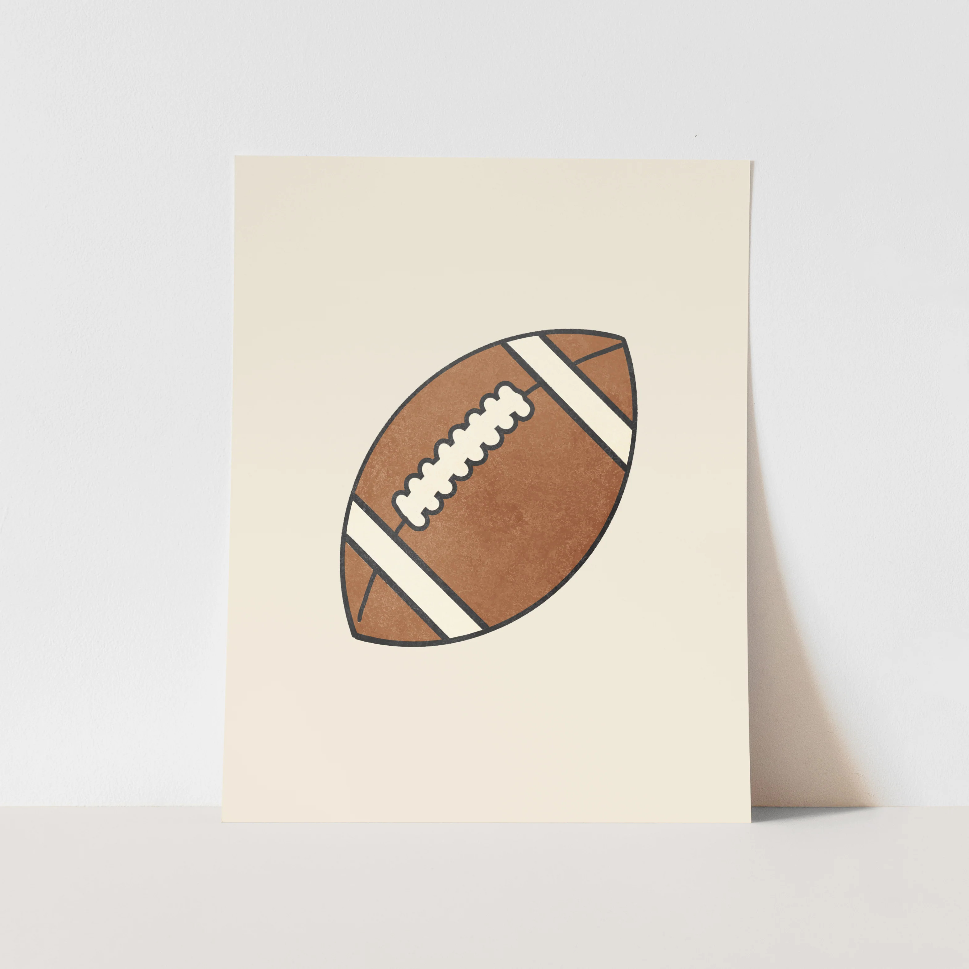 Art Print: Just a Football | Hunny Prints