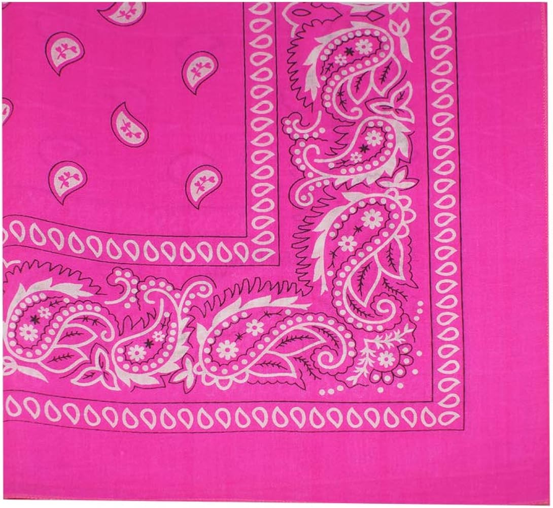 1 Dozen Paisley Bandanas 100% Cotton Double Sided Scarf (Many Colors) by M.H.I. U.S.A. Seller!! | Amazon (US)