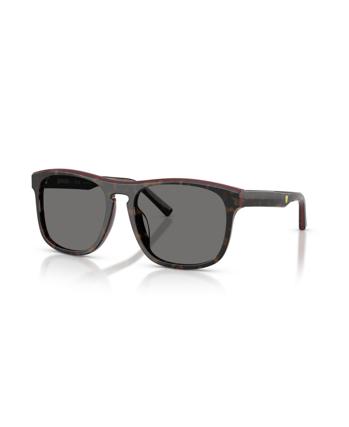 Scuderia Ferrari Men's Polarized Sunglasses, FZ6020U - Havana, Red, Gray | Macy's