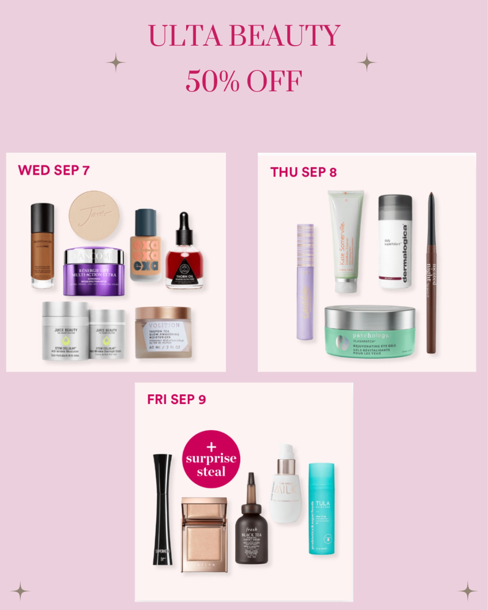 Ulta 21 days of beauty sale discount
50% of must haves
.
.
.

#ulta
#sephora
#ultabeauty
#ultasale
#makeup
#makeupsale
#makeupmusthaves
#makeupessentials
#skincare
#skincaremusthave
#skincareguru
#skincareroutine
#skincareessentials
#beauty
#skincareroutine 
#skincareproducts 
#skincaretips
 #skin
#glowingskin
#healthyskin 
#selfcare 
#antiaging 
#naturalskincare 
#skincareaddict 
#acne 
#facial 
#serum 
#cosmetics 
#beautytips 
#clearskin
#sale
#discount

#LTKunder100 #LTKbeauty #LTKSale